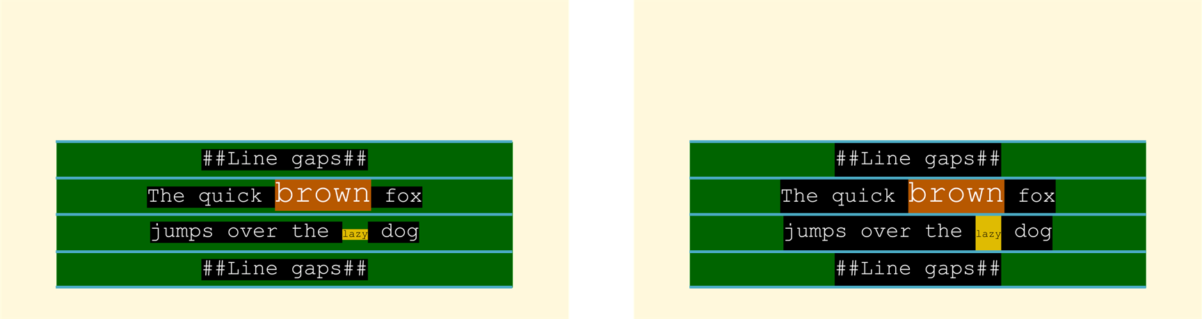 itts:fillLineGap rendering example 1